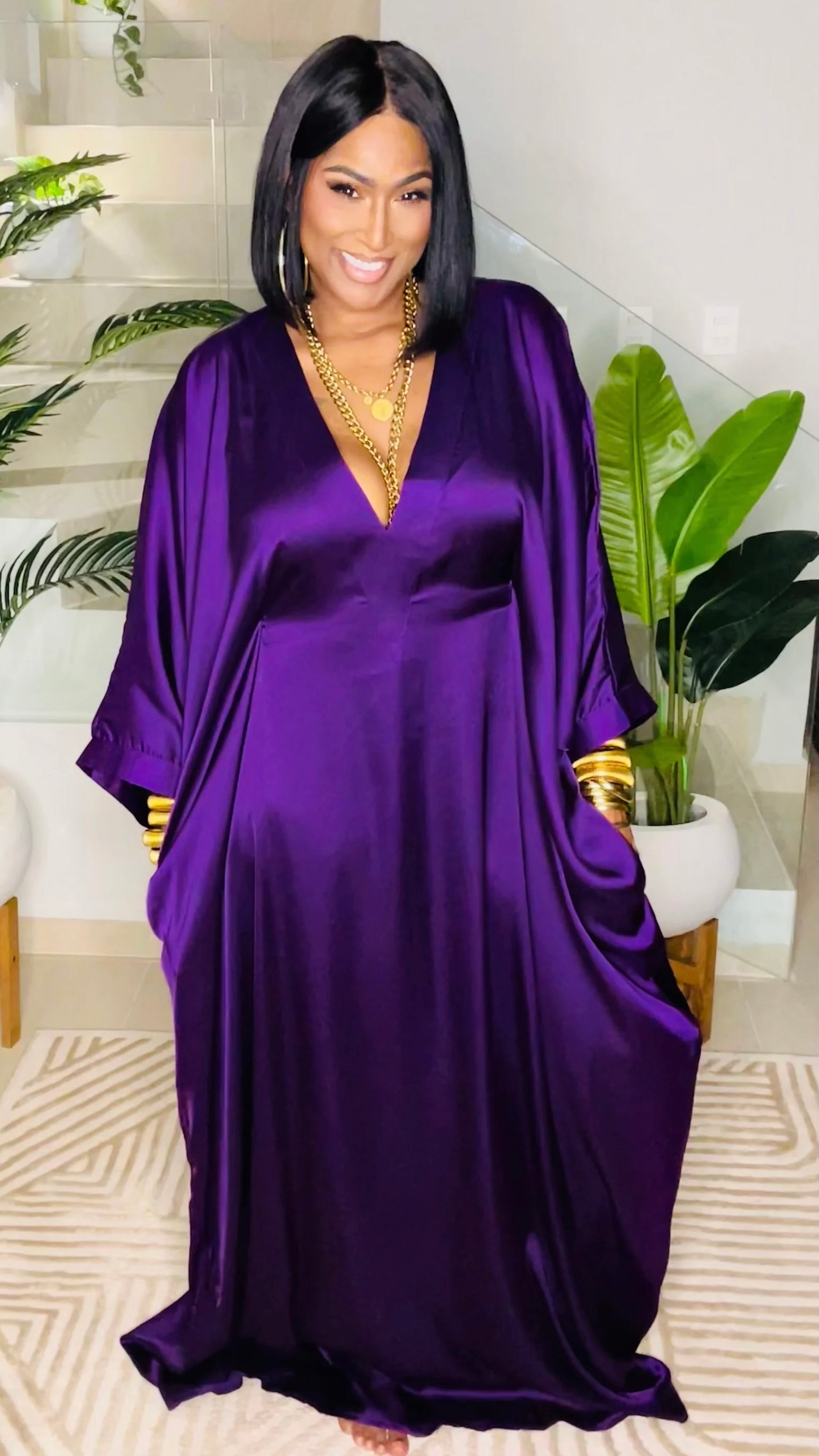 SHE'S SOLID (DEEP AMETHYST) Kaftanated SHE'S SOLID (DEEP AMETHYST) Kaftanated