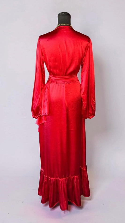THE SOLID WRAP DRESS