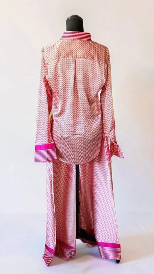 THE STR8 TO BUSINESS PANT SET (HOT PINK)