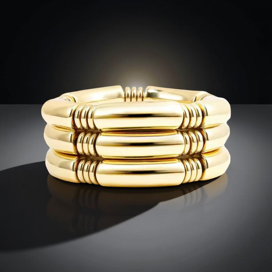 THE BAMBOO BRACELETS (GOLD SET)