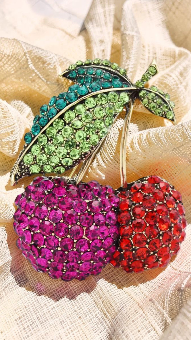 CHERRY CHERRIES (BROOCH)
