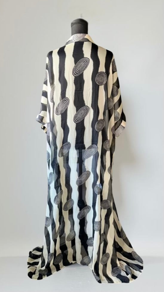 THE YORUBA VACATION KAFTAN (BLACK)