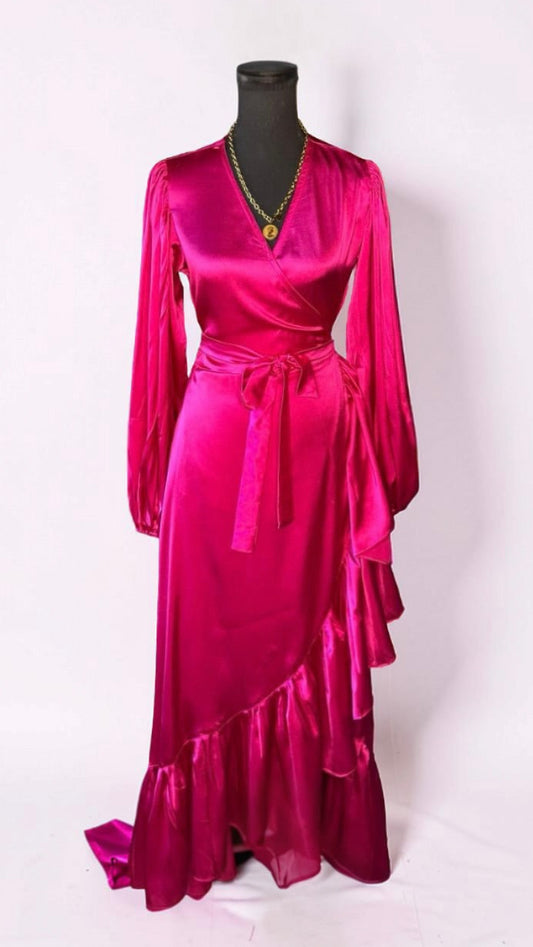 THE SOLID WRAP DRESS