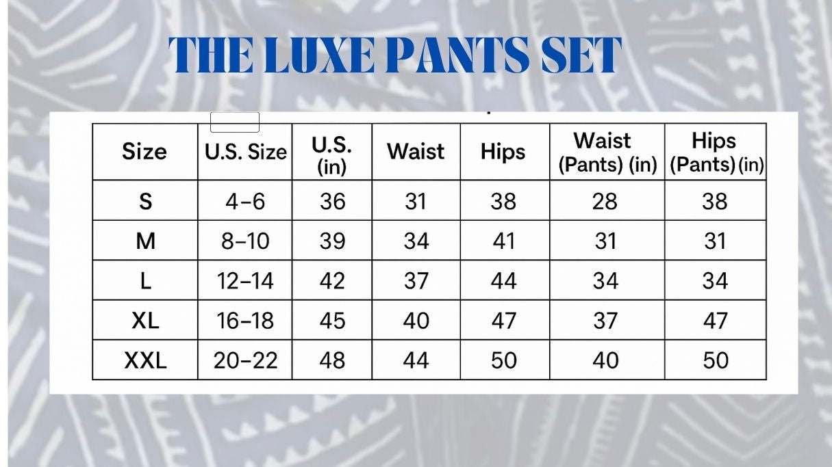THE LUXE PANT SET (MANDARIN)