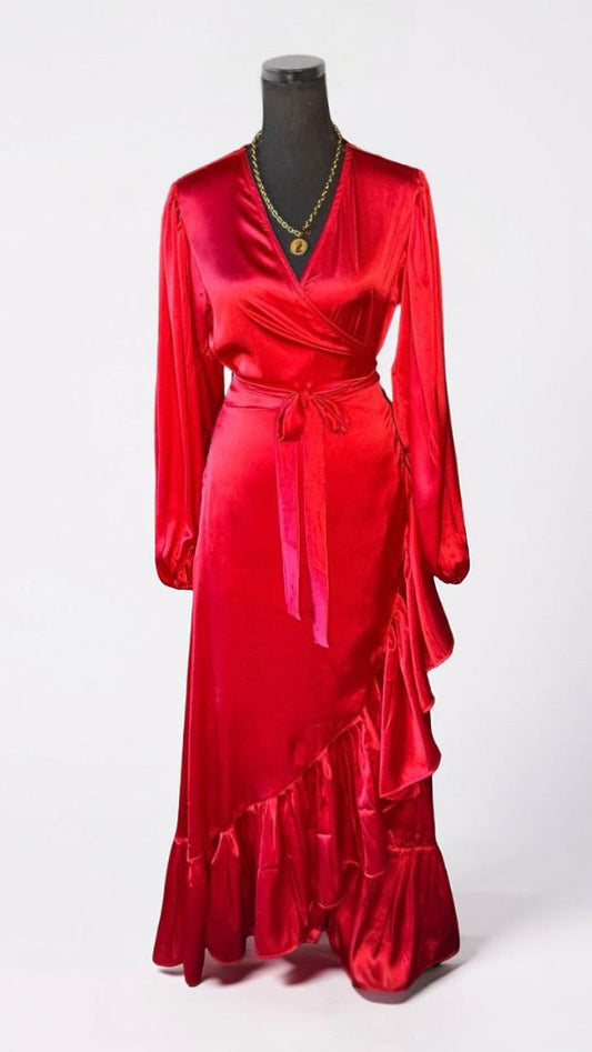 THE SOLID WRAP DRESS