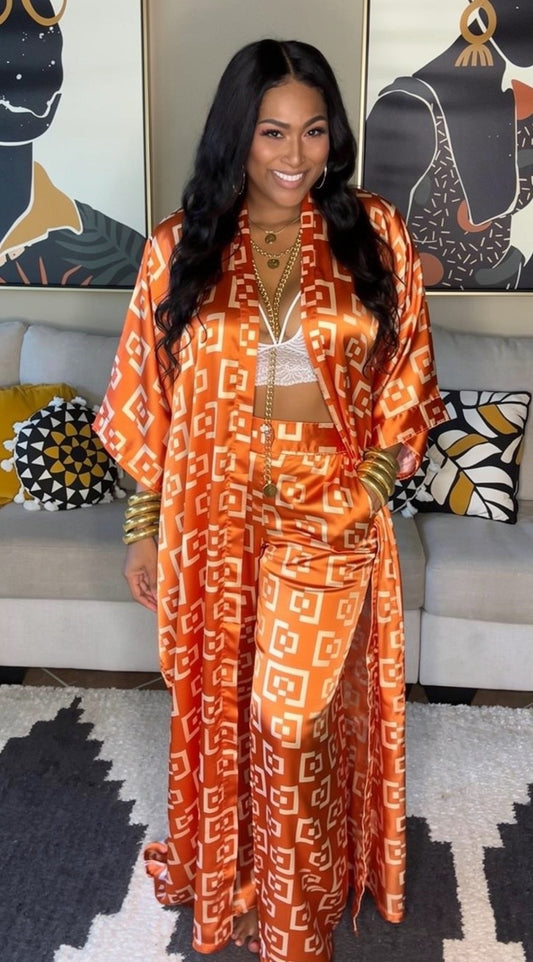 THE DILLY DALLY SET (2 PIECE SET)- MANDARIN