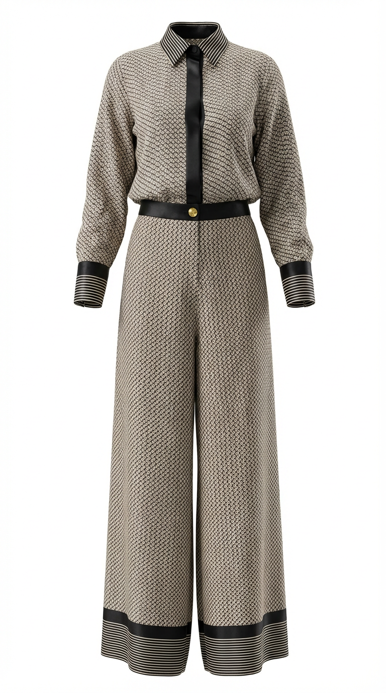 THE STR8 TO BUSINESS PANT SET (BLACKITY BLACK)