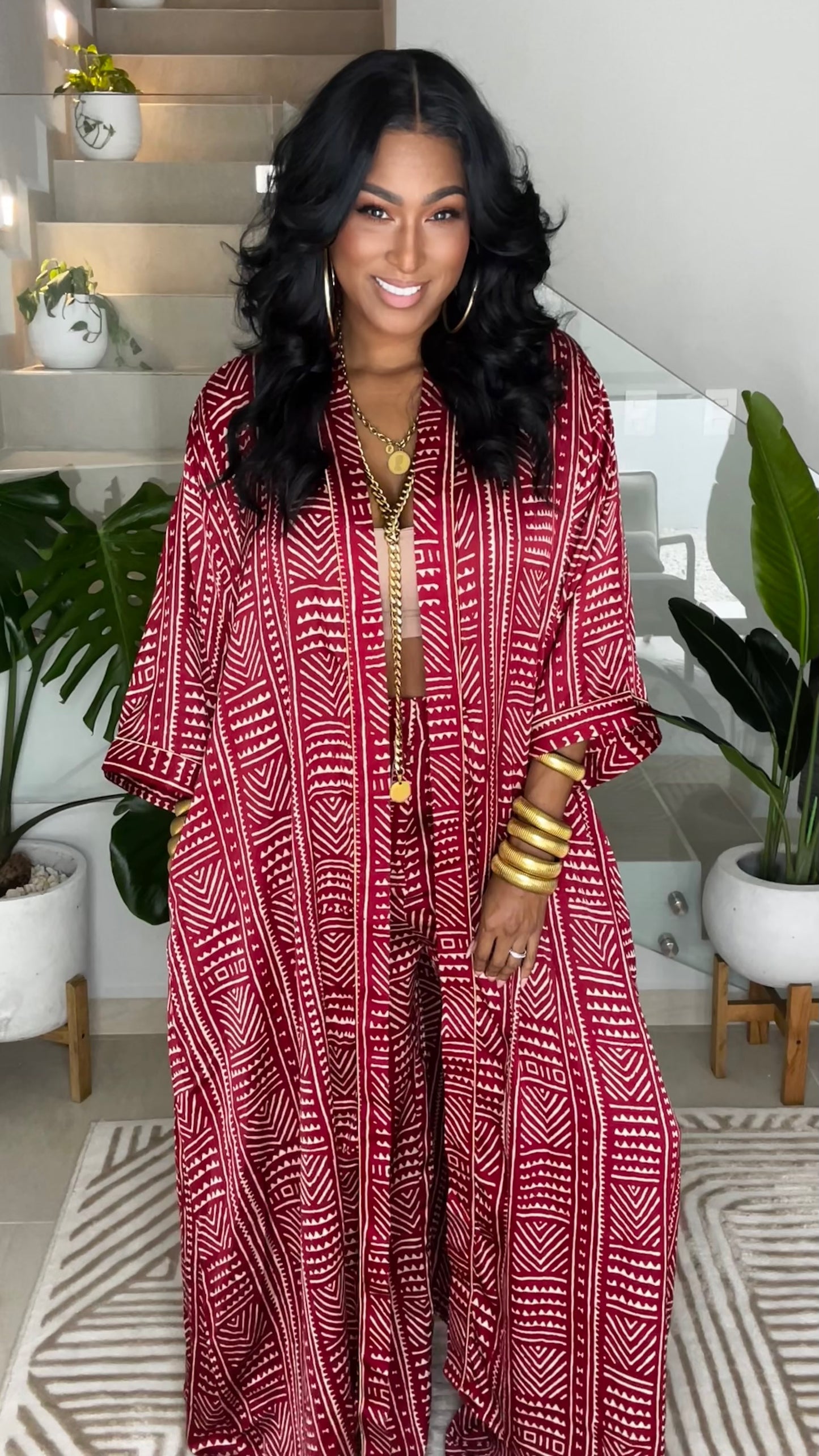THE LUXE PANTS SET (RUBY) **CAN NOT RESTOCK**