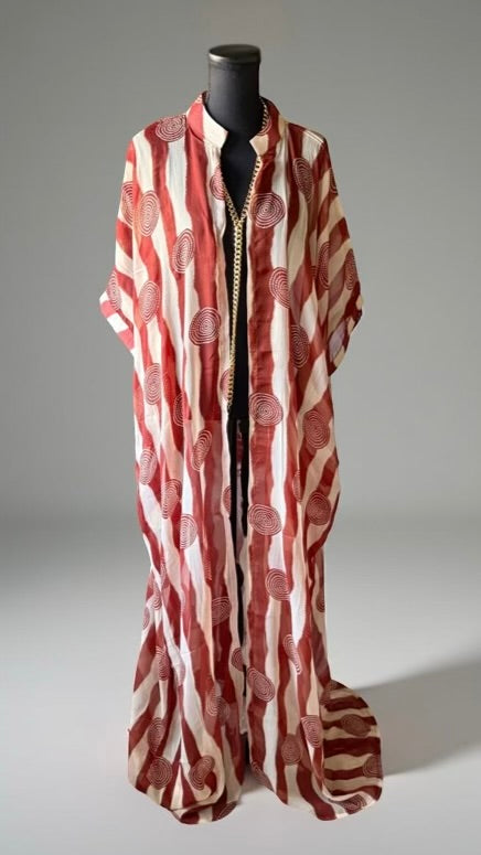 THE YORUBA VACATION KAFTAN (BROWN)