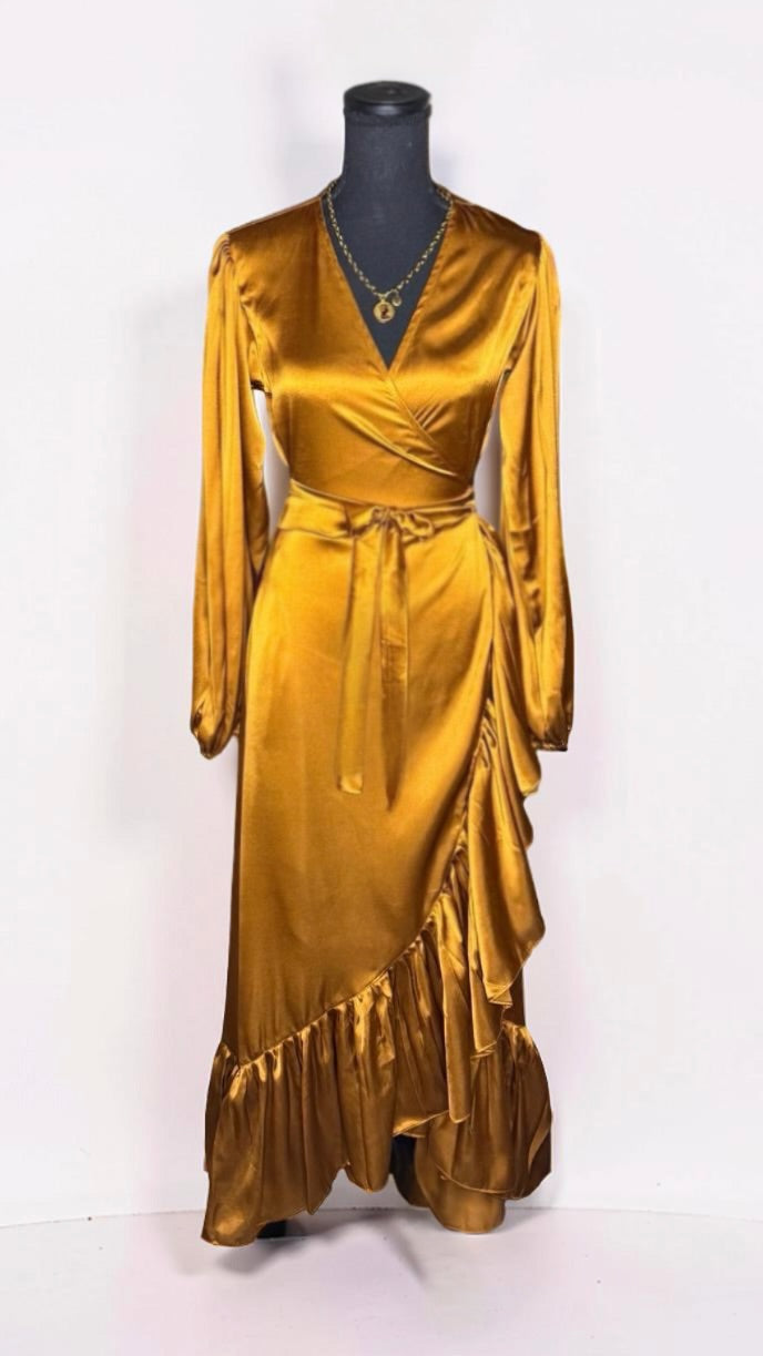 THE SOLID WRAP DRESS