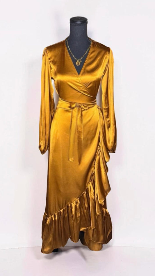 THE SOLID WRAP DRESS