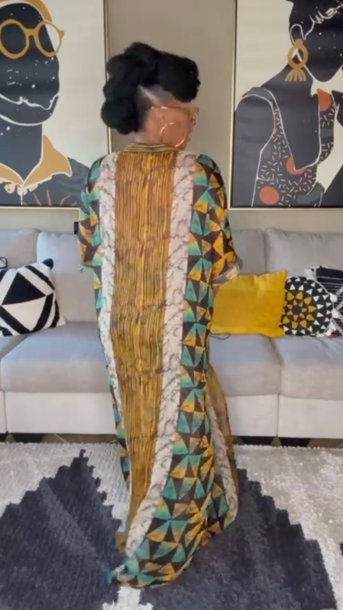 THE NAIROBI VACATION SET (2 PIECE SET) GREEN/MUSTARD