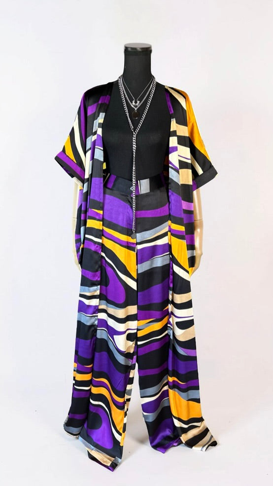 THE GROOVIN' SET (2 PIECE SET)- PURPLE/YELLOW