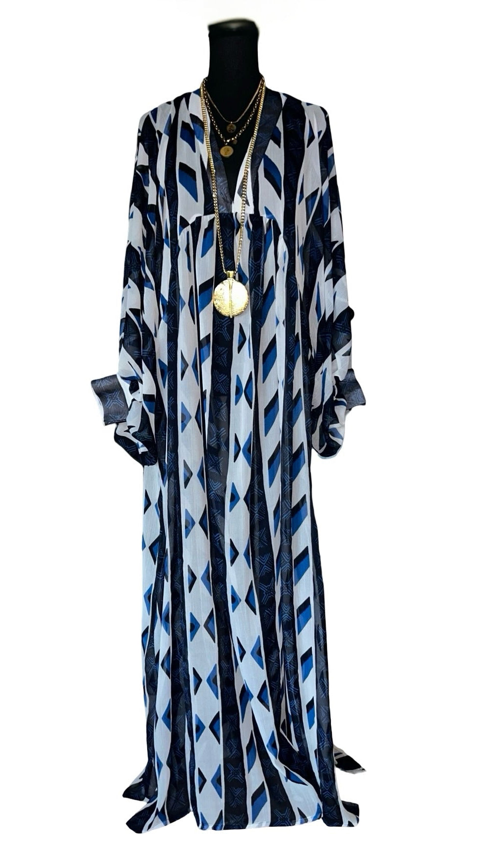 (FINAL SALE) SHE'S FOR THE BEACH - BLUE & WHITE ARROW (SAMPLE)