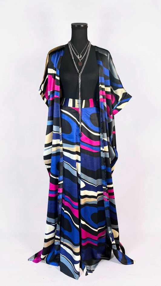 THE GROOVIN' SET (2 PIECE SET)- FUSCHIA/BLUE