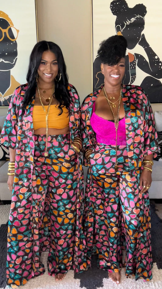 (FINAL SALE) THE EKITI SET (KIMONO + PANT) SAMPLE