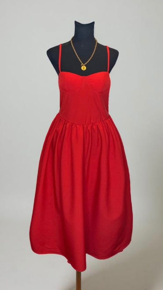 THE MIDI DRESS (RED)