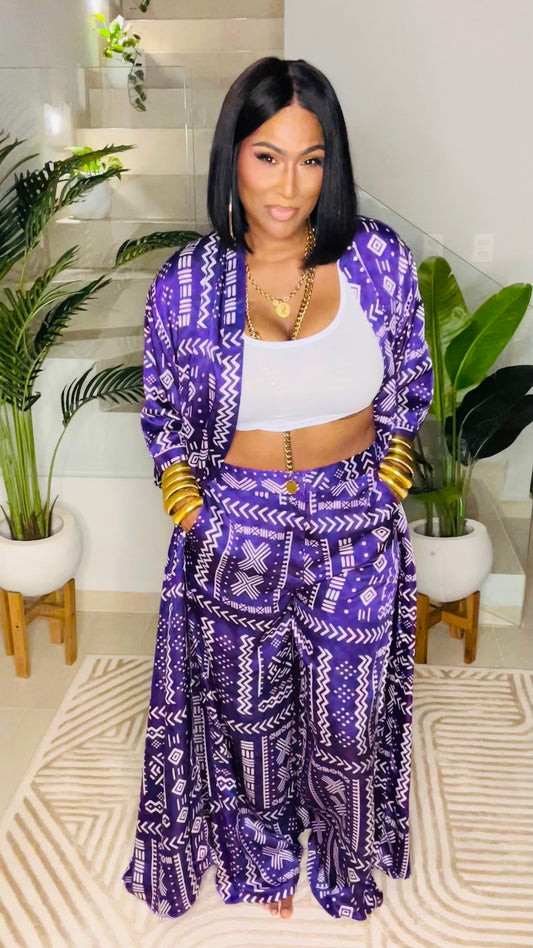 (FINAL SALE) THE CULTURED PANT SET:SIZE L (SAMPLE)