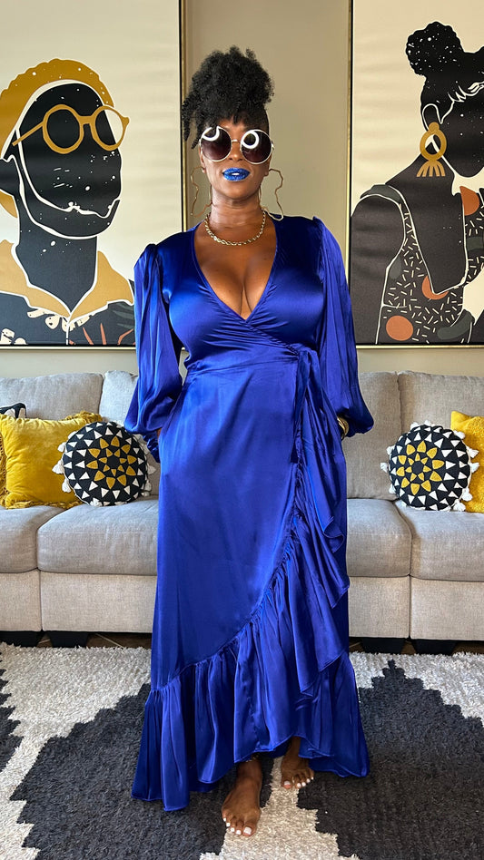 THE SOLID WRAP DRESS