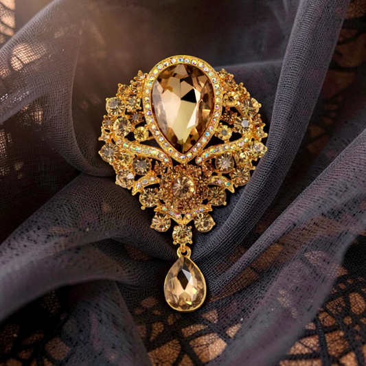 DROPPIN' GEMS (THE BROOCH) (CHAMPAGNE)