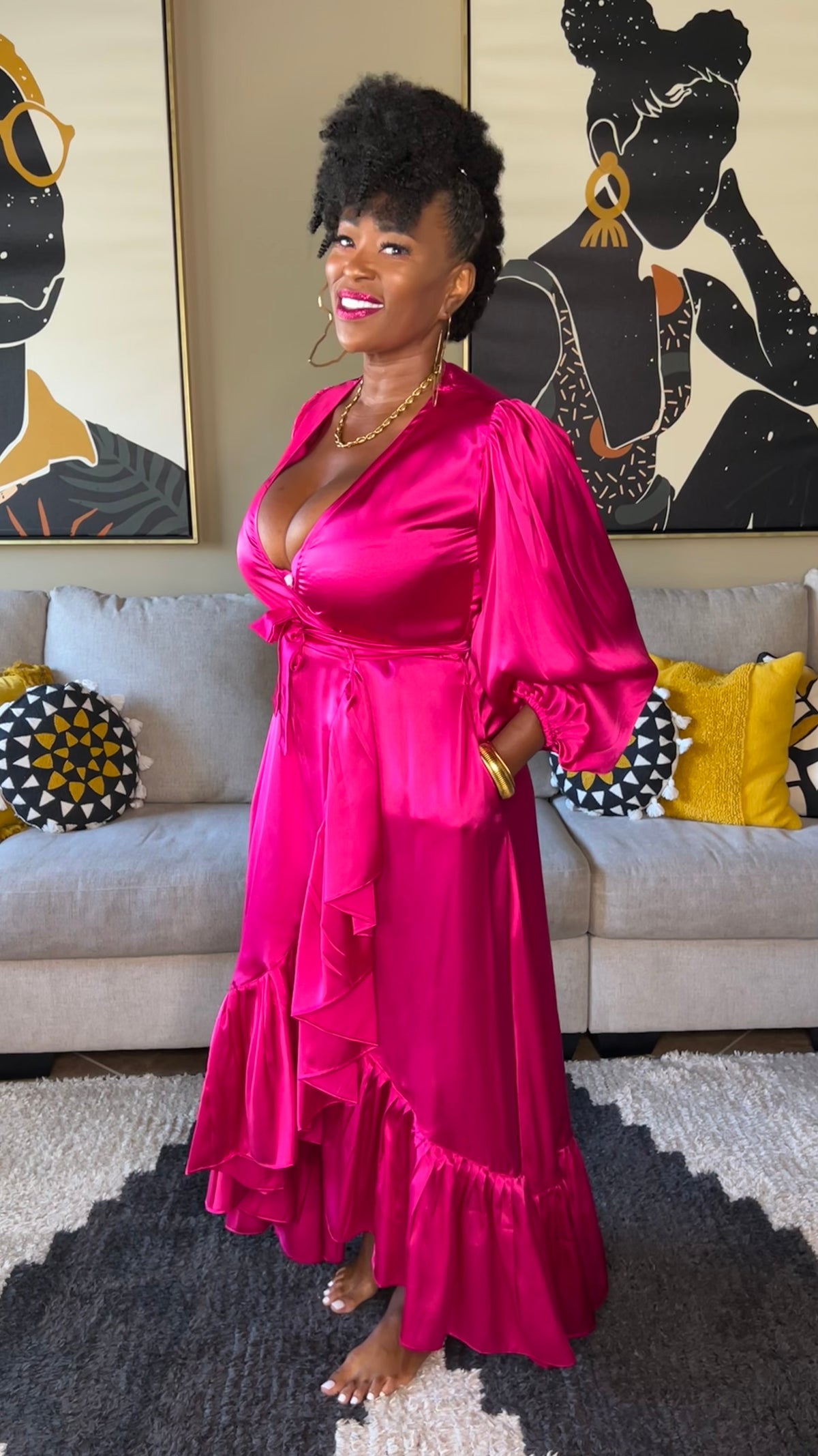 THE SOLID WRAP DRESS