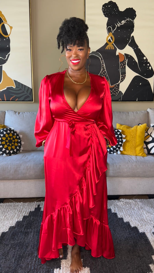 THE SOLID WRAP DRESS