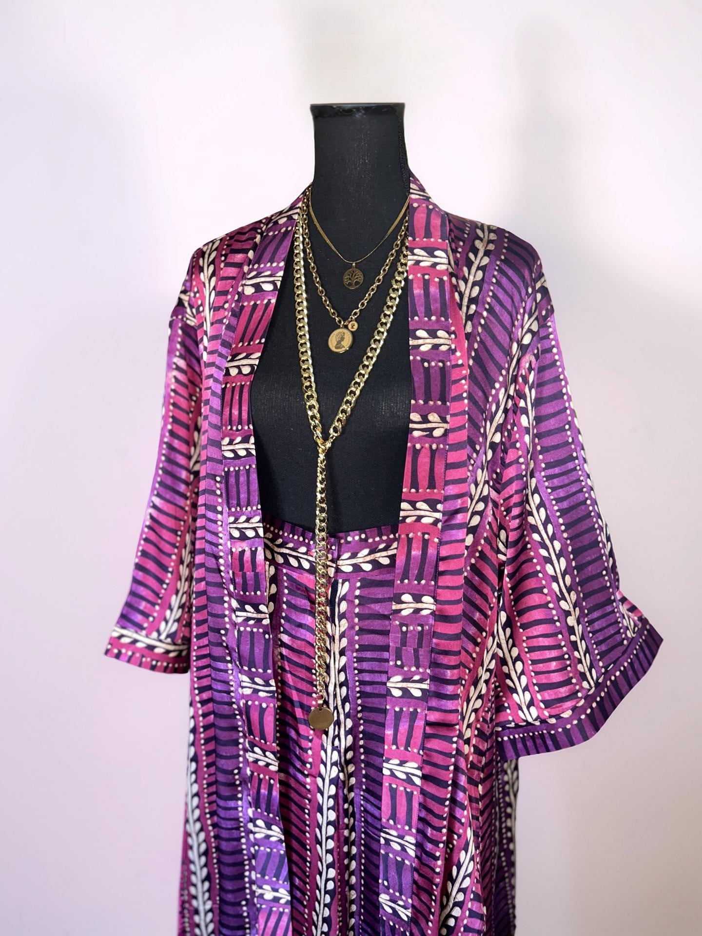 THE ASANTI SET (2 PIECE SET)- PURPLE/FUCHSIA