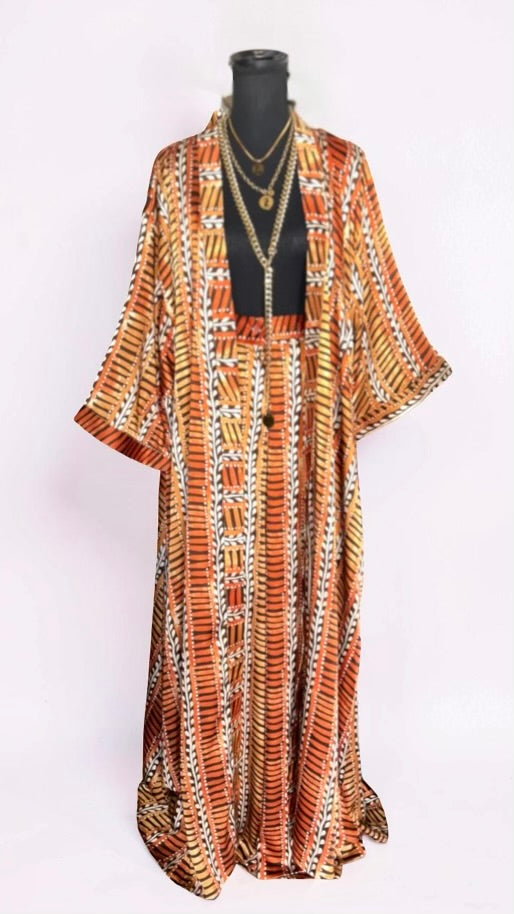 THE ASANTI SET (2 PIECE SET)- AMBER & ORANGE