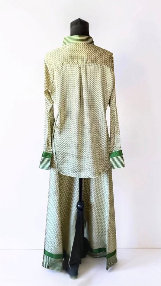 THE STR8 TO BUSINESS PANT SET (TRUE GREEN)