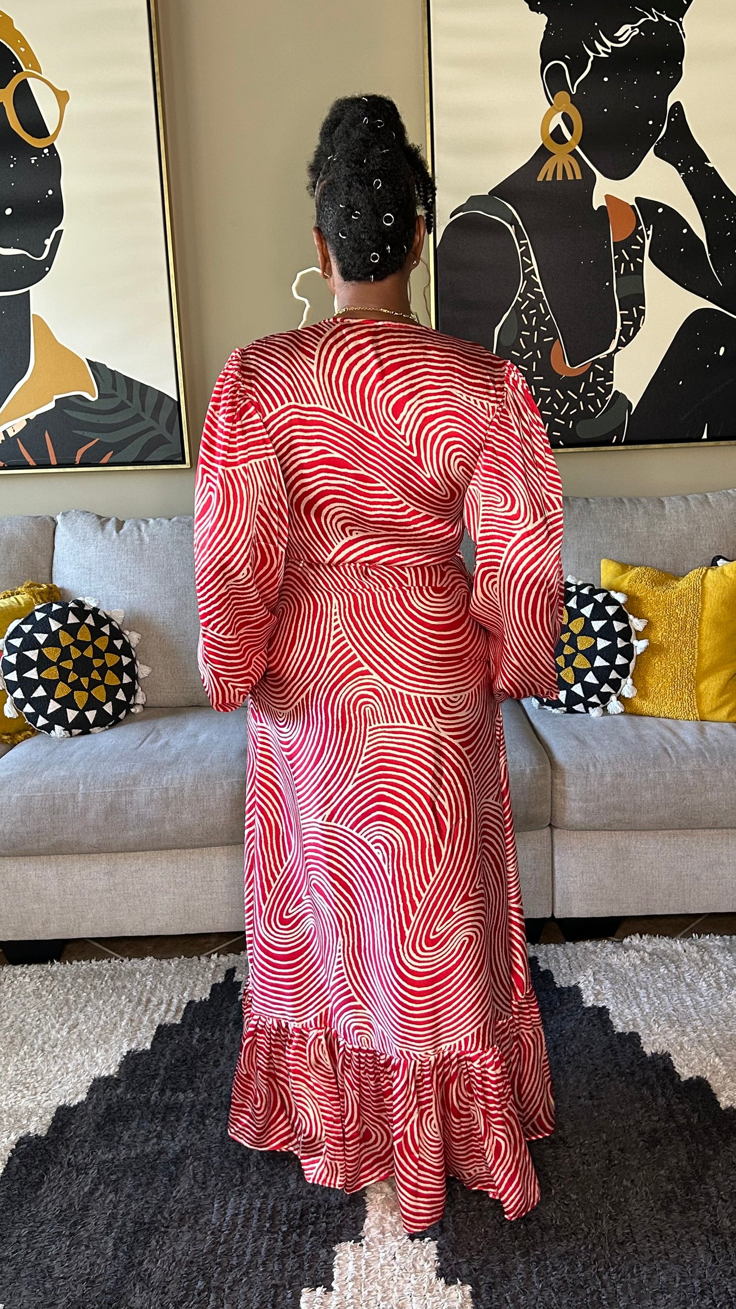 THE CANDY STRIPED WRAP DRESS