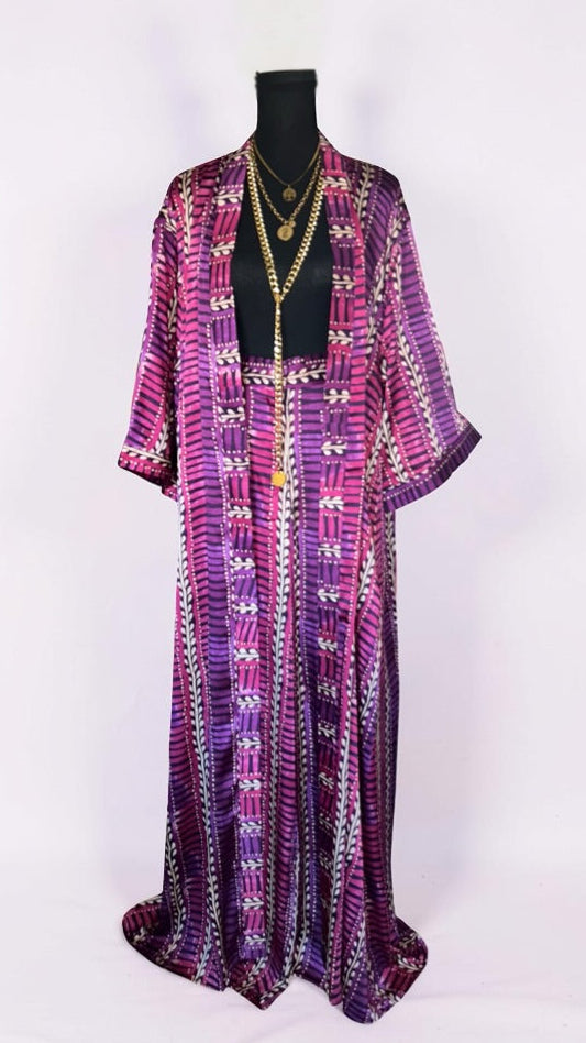 THE ASANTI SET (2 PIECE SET)- PURPLE/FUCHSIA