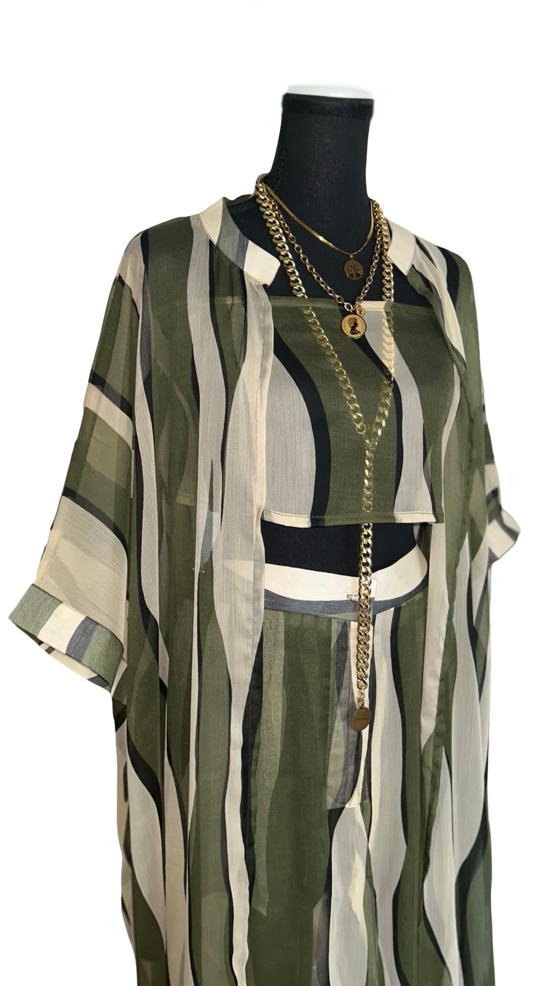 THE AMBITIOUS VACATION SET (3 PIECE SET) (OLIVE)