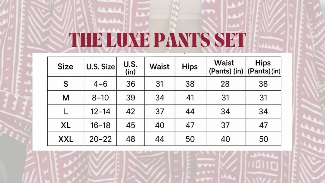 THE LUXE PANTS SET (RUBY) **CAN NOT RESTOCK**