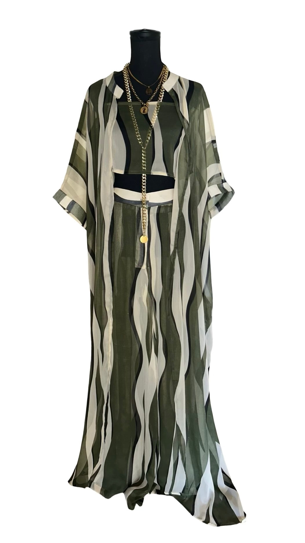 THE AMBITIOUS VACATION SET (3 PIECE SET) (OLIVE)
