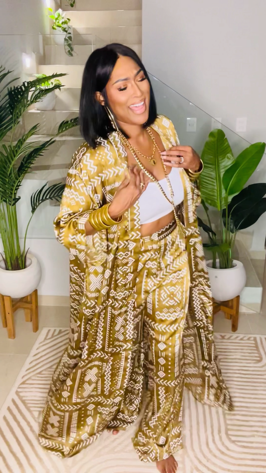 THE CULTURED PANT SET (SAGE)