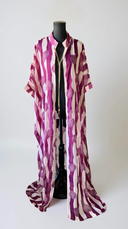 THE YORUBA VACATION KAFTAN (PURPLE)