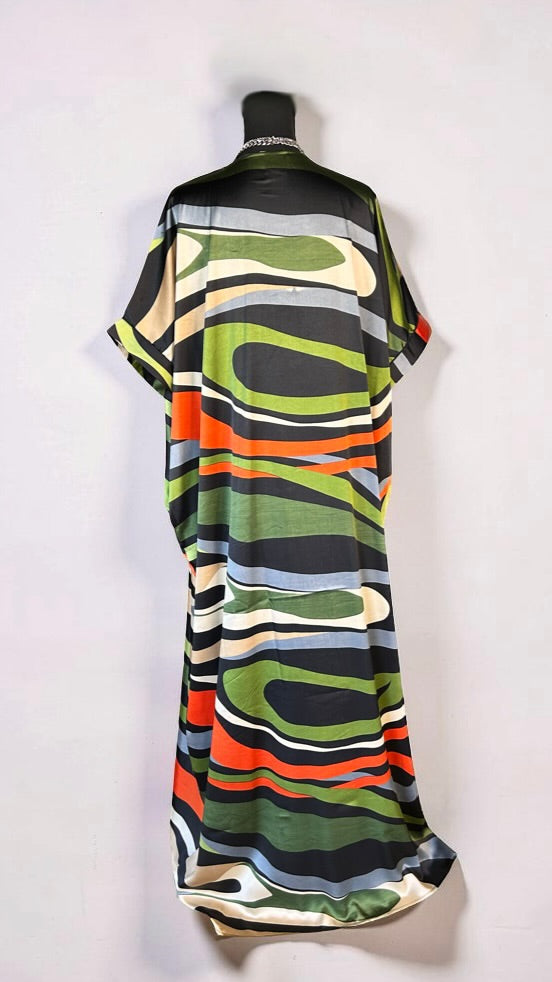 THE GROOVIN' SET (SIZE LARGE- 2 PIECE SET)- ORANGE/GREEN
