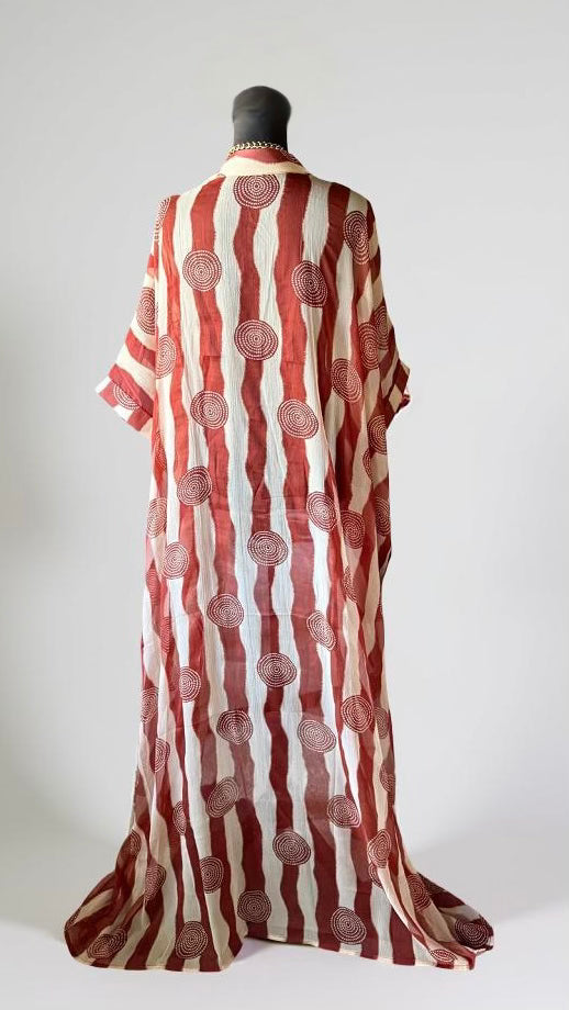 THE YORUBA VACATION KAFTAN (BROWN)