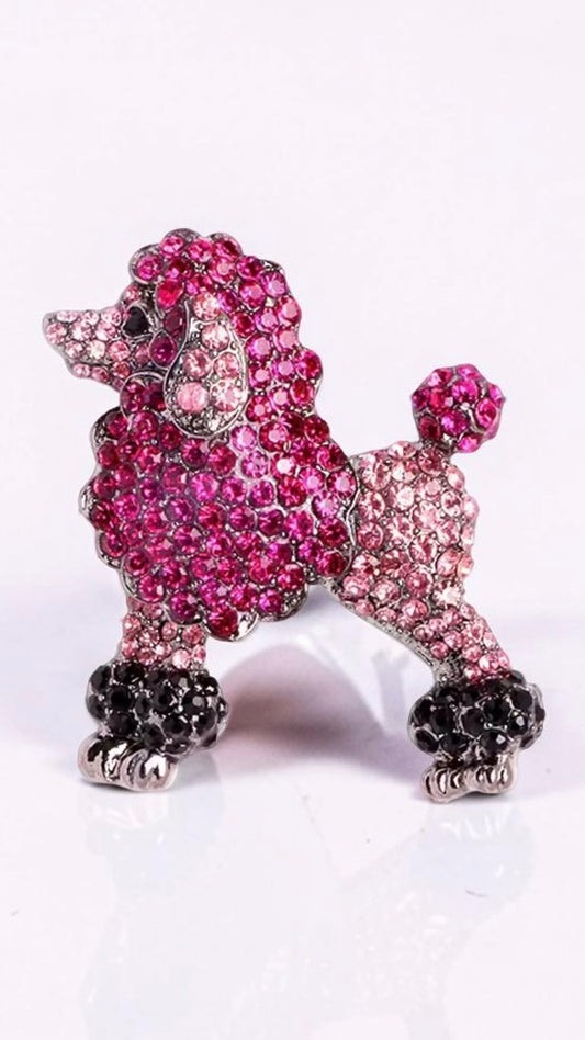 THE PINK POODLE (BROOCH)